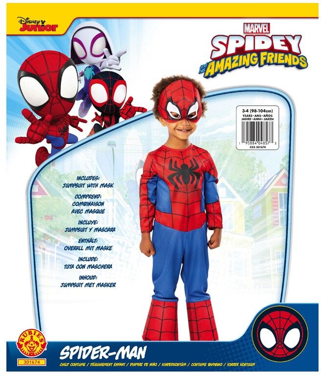 Déguisement classique Spidey 2-3 ans - Rubies