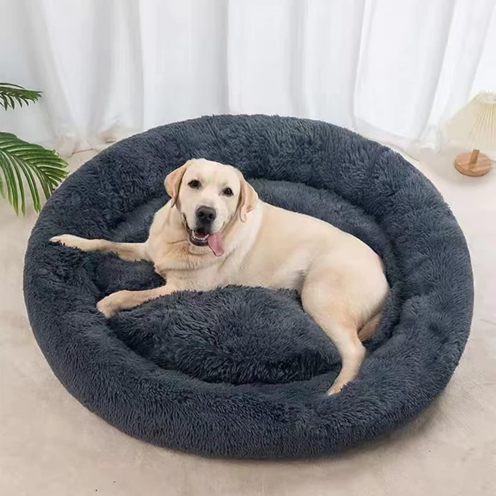 Solidchoice Hondenbed voor kleine honden - Donkergrijs - 90 cm