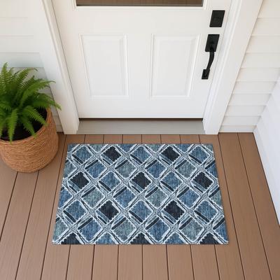 Addison Rugs Machine Washable Indoor/ Outdoor Modern Trellis Edina Chantille Rug