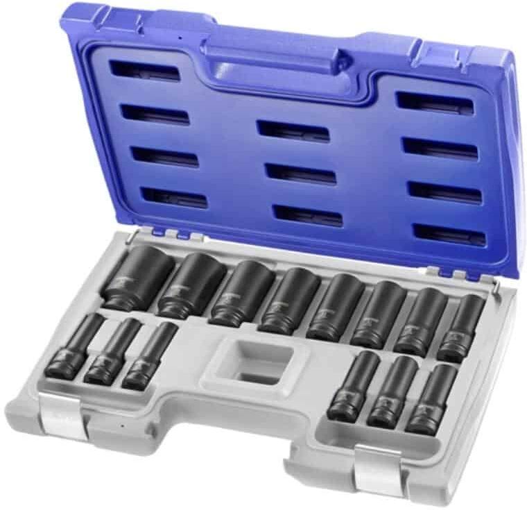 EXPERT BY FACOM EXPERT Jeu de 14 douilles à chocs longues 1/2'' - E041602