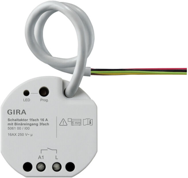 Gira Actionneur de commutation 1 voie 16A encastré KNX Secure 506100 (506100)
