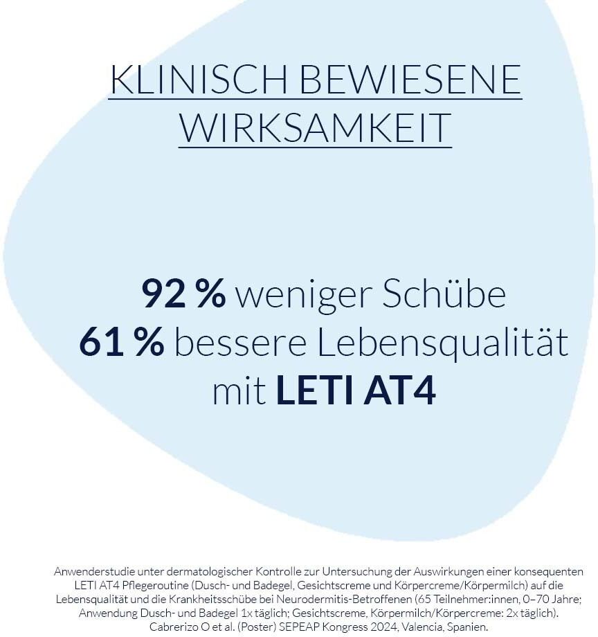 Leti AT4 Dusch- und Badegel 500 ml Gel