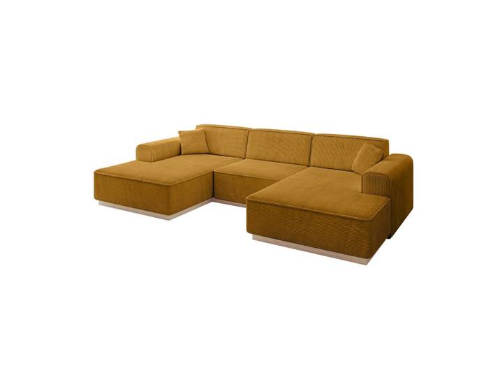 WOHNLANDSCHAFT IREA-U1 - 301x165x80 cm Senfgelb