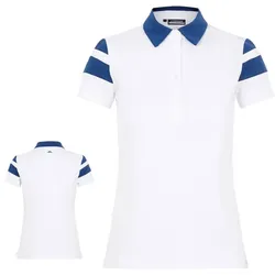 J.Lindeberg Golf Pixie Polo Damen weiss/blau