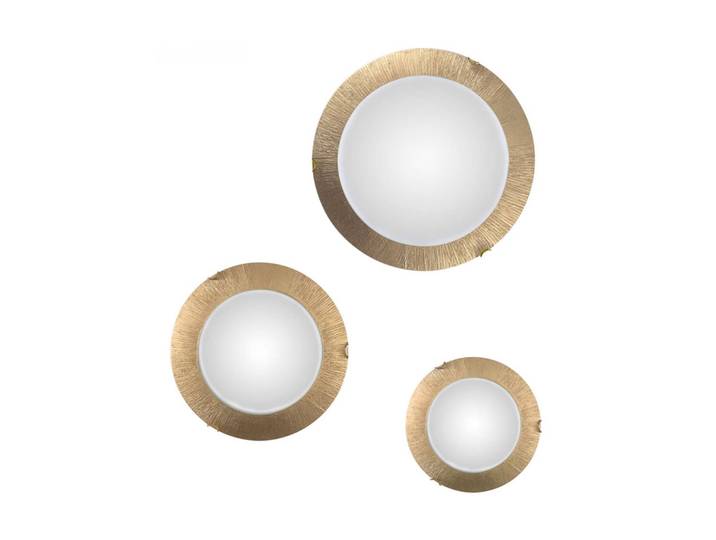 austrolux Wandlampe Moon Sun, dimmbar, messing / gold, für Wohn- / Esszimmer, Metall, Modern, Wandleuchte, Wandlampe Innen