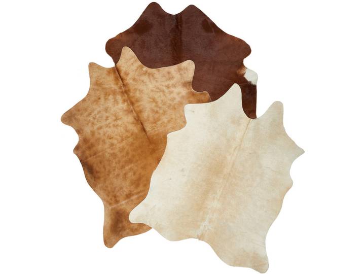 Linea Natura Rinderfell, Braun, Schwarz, Beige, Fell, Echtleder, Rindleder, Tier, Tierform, Farbe zufällig, Teppiche & Böden, Teppich, Schaffell & Kuhfell