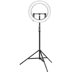 Walimex pro pro LED Ringleuchte 500 BiColor Set (Ringlicht), Dauerlicht, Weiss, Schwarz