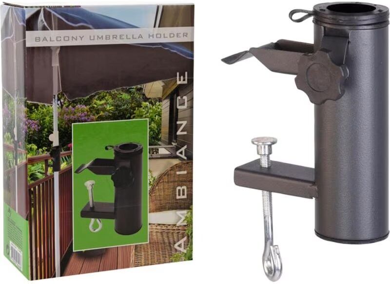 Soporte De Fijación Para Sombrilla Ambiance Negro Talla Única Unisex