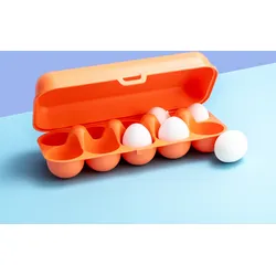 Koziol Eggs to go Eierbox für 10 Eier strong coral