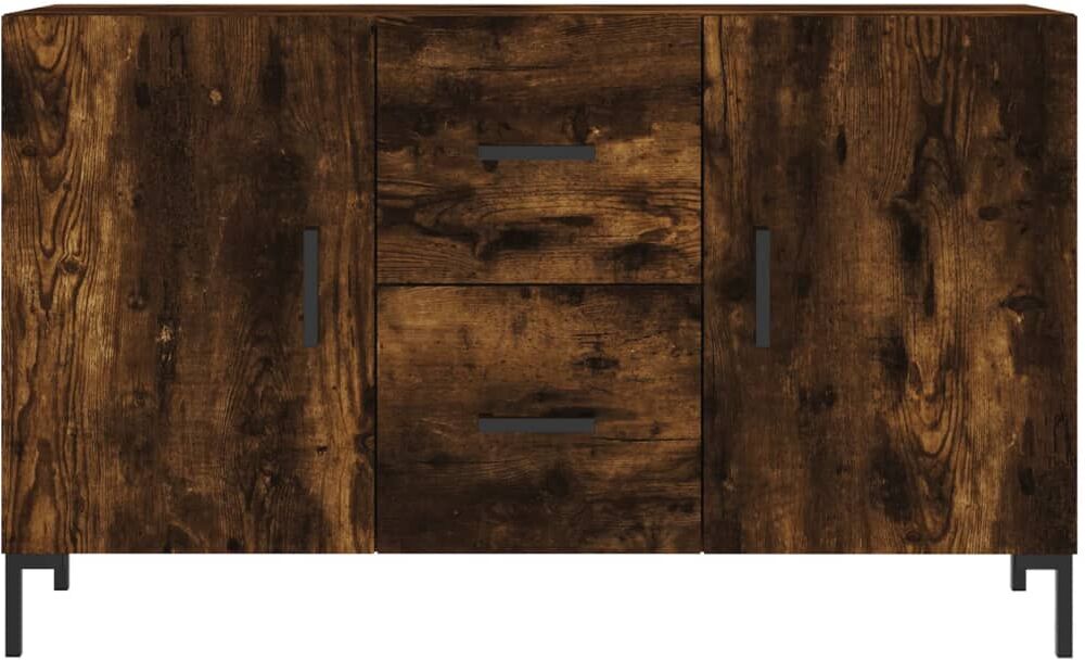 vidaXL Buffet chêne fumé 100x36x60 cm bois d'ingénierie