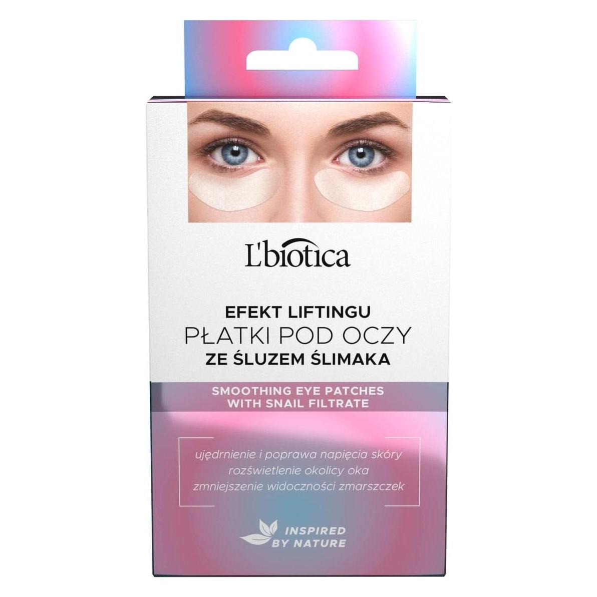 L'Biotica L'BIOTICA Verjüngende Augenpflaster - mit Schneckenschleim 1p.-3x2pcs (Weich) (5903246240436)