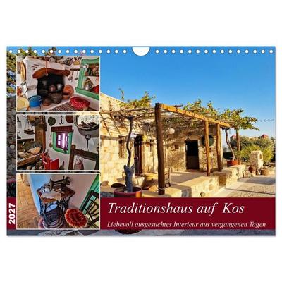 Traditionshaus auf Kos (Wandkalender 2027 DIN A4 quer), CALVENDO Monatskalender