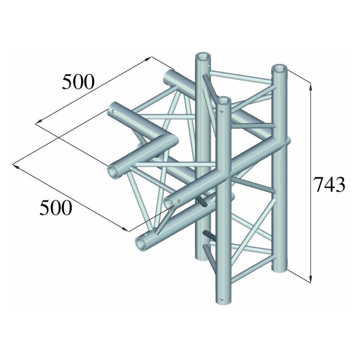 Alutruss TRILOCK 6082AC-45 4-Weg-Stück // rechts (60302420)