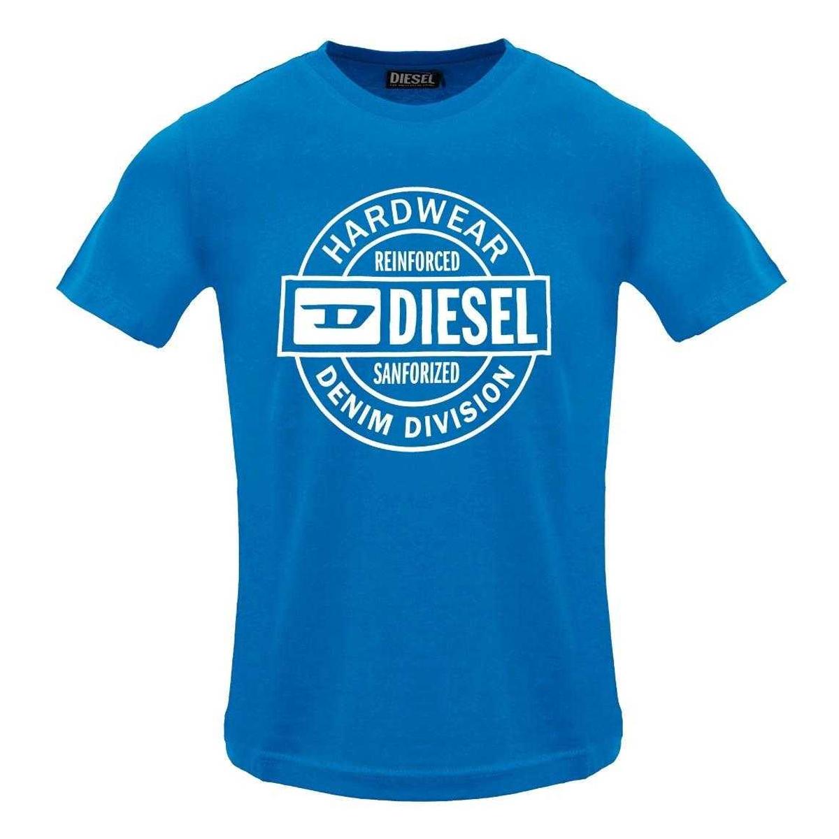 Diesel Heren Hardware Circle T-Shirt (Blauw Sapphire)