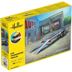 Heller STARTER KIT Car Transporter Trailer