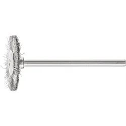 PFERD Minirundbürste RBU 2202/3 INOX 0,10 D22xB2xL6 mm - 43100752