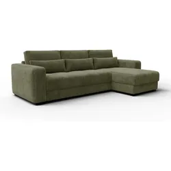ECKSOFA OLI 4-Sitzer rechts, olivgrün
