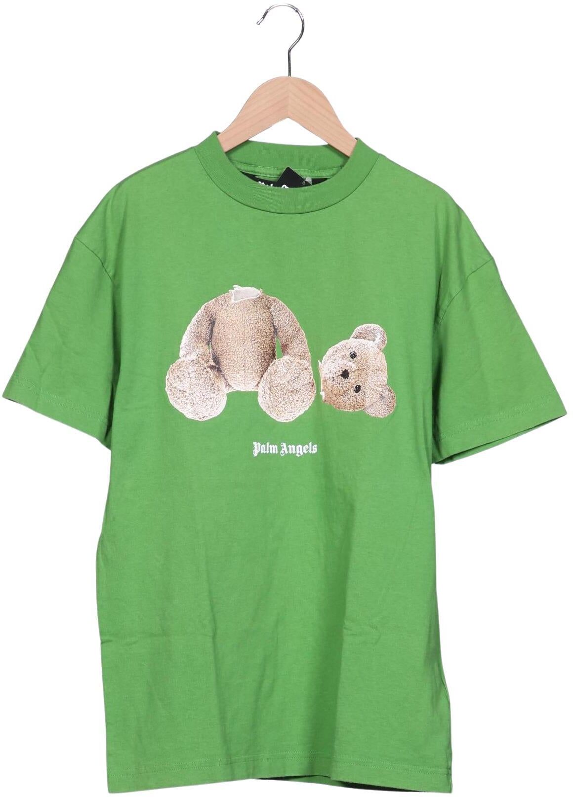 Palm Angels Damen T-Shirt, Grün, Gr. S, Baumwolle - Second Hand