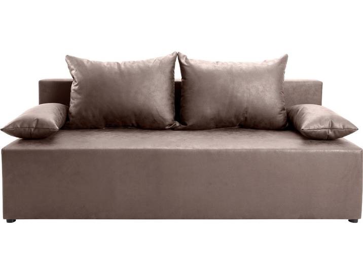 Schlafsofa EXXPO - SOFA FASHION Exxpo Tabou, Sofabett mit tollen Optionen , silber, B:193cm H:88cm T:85cm, Luxus-Microfaser (100% Polyester), Sofas, Schlafsofa, Bettfunktion,Bettkasten, wahlweise mit Liftbettfunktion und Federkern