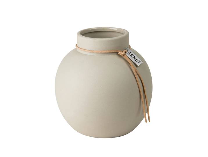 ERNST Vase en grès Ernst naturel 14 cm