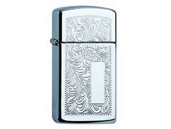 Zippo aansteker Venetian chrome Slim