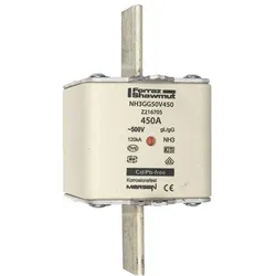 Lindner, Sicherung, LIN 1B386. NH-Sicherungseinsatz SFUE Gr 3 450A 38W 500VAC (450 A)