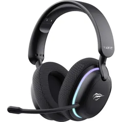 Havit Fuxi-H7 (black) (Kabelgebunden, Kabellos), Gaming Headset, Schwarz