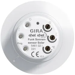 Gira Funk Sonnensensor Solar eNet 546102, Wetterstation Zubehör, Weiss