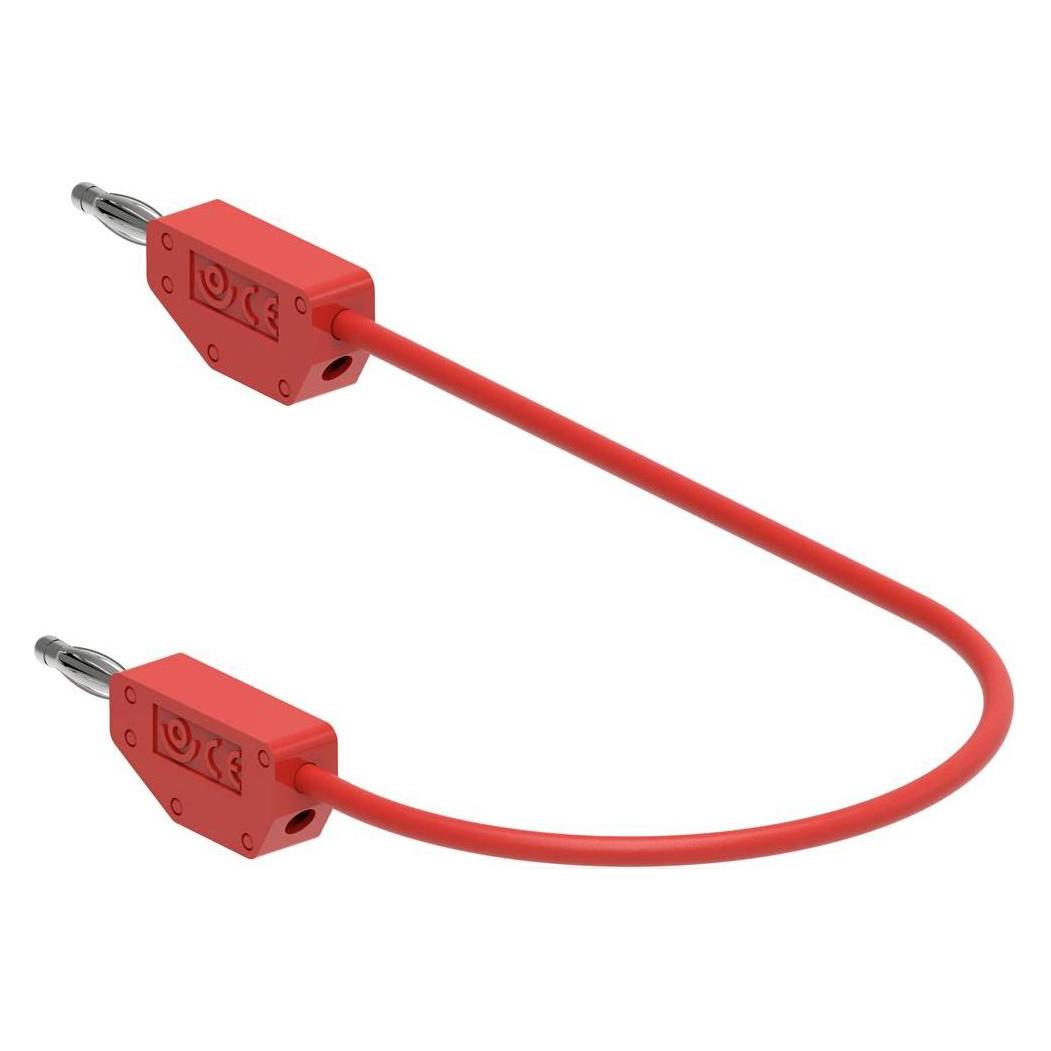 Electro PJP 214-CD1-50R Messleitung (Bananenstecker - Bananenstecker) 0.50 m Rot (214-CD1-50R)
