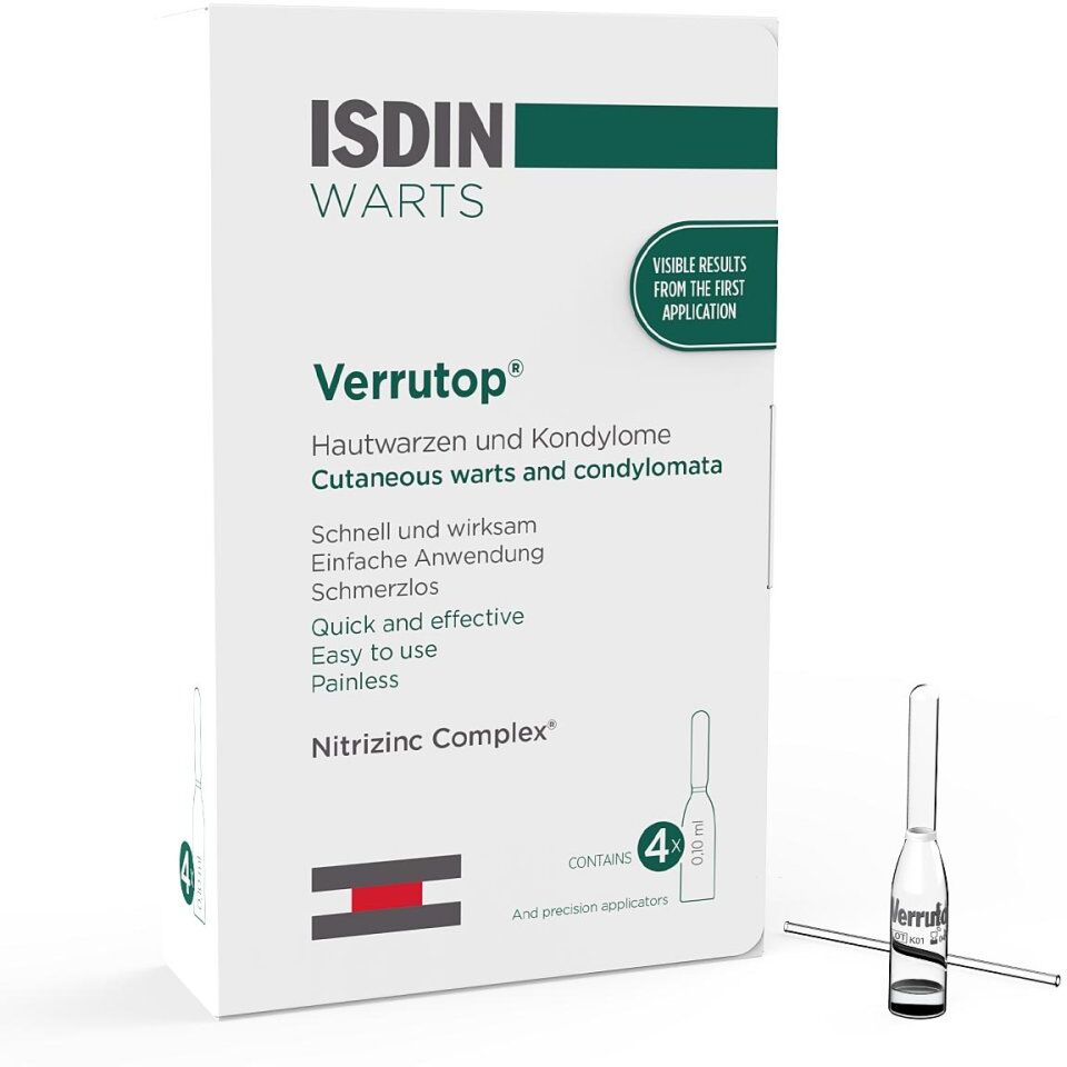 Isdin Verrutop Warzen Ampullen 4X0.1ml