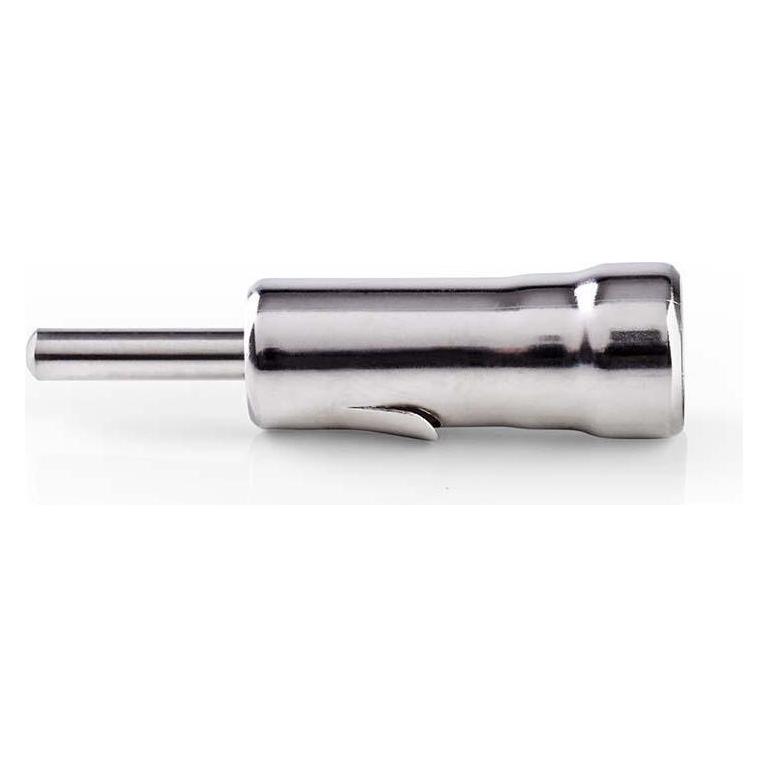 Nedis Auto-Antennenanschluss gerade Stecker Kupfer 50 Ohm Drücken Sie auf Metall Silber 10 Stück Ums (CACO004ME)