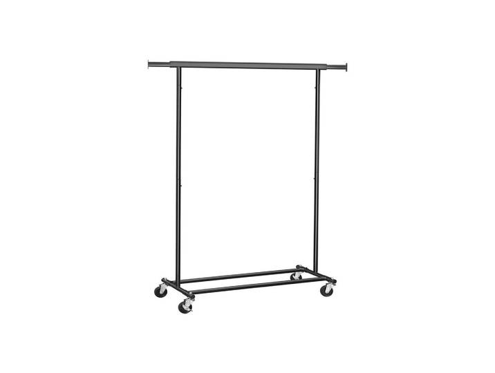 Hansiro Kleiderständer, Schwarz, Metall, 132x160x45 cm, Garderobe, Garderobenständer