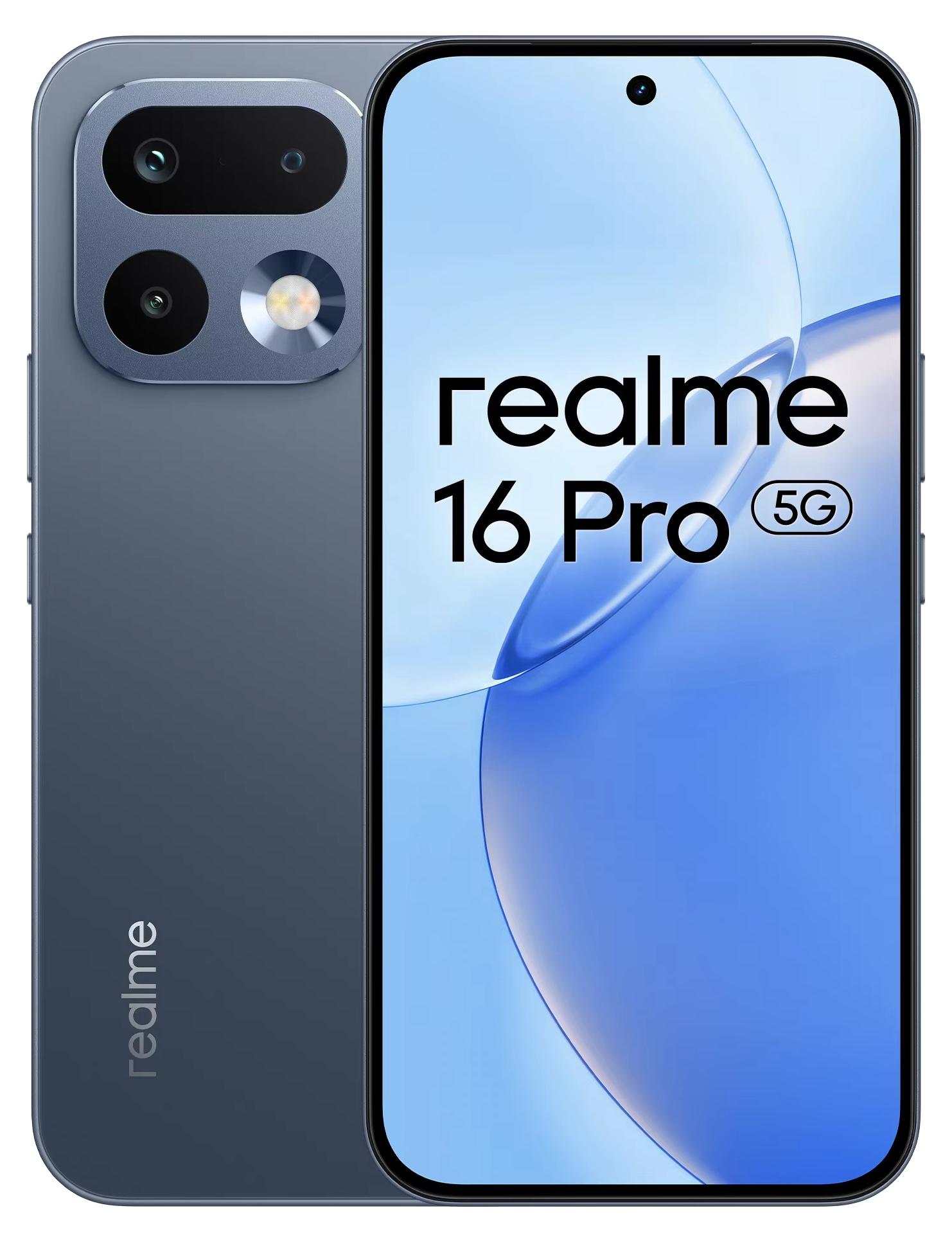 Smartphone 16 Pro 5G - 8 GB RAM - 256 GB Speicher - 200-MP-Kamera - 6,78-Zoll-AMOLED-Display - 6500-mAh-Akku - Grau
