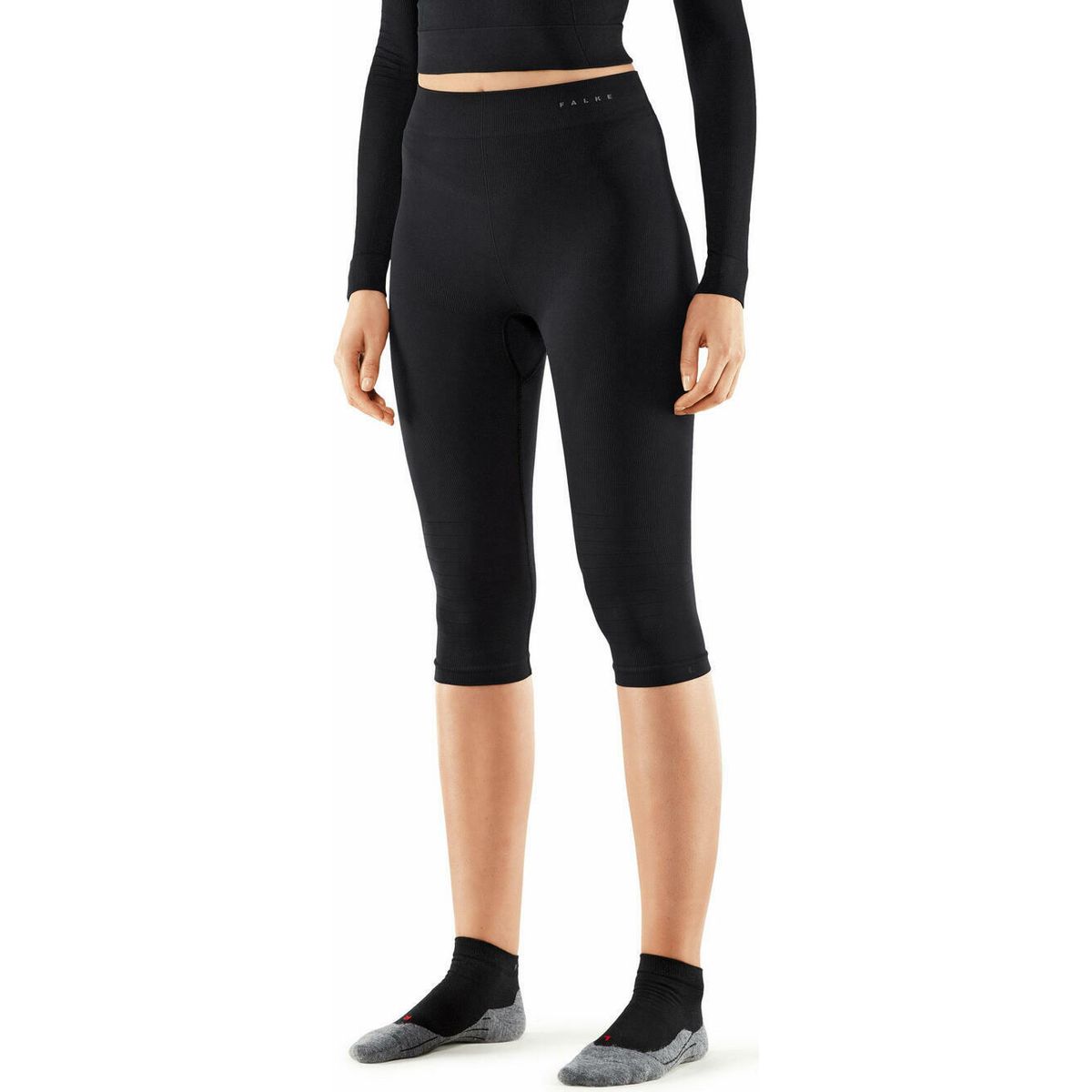 Falke Damen 3/4 Tights Maximum Warm black (3000) (3000) M 33039-3000-M