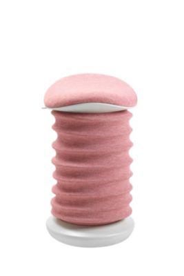 Topstar Hocker SITNESS 4D, ergonomisch, aktives Sitzen, gepolsterter Sattelsitz, höhenverstellbar, um 360° drehbar, Tragegriff, papyrusweiß/rosé