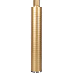 Softschlag-Trockenbohrkrone Ø 112mm Länge 450mm - Diamantbohrkrone/Kernbohrer für Beton/Stahlbeton/Mauerwerk, 1 1/4' UNC, lasergeschweißt