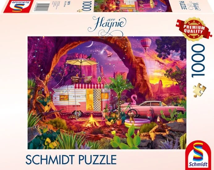 Schmidt Spiele Jeff Haynie: Camping-Paradies in der Wüste (1000 Teile)