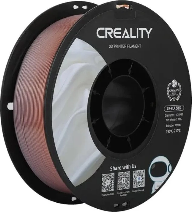Creality CR-Silk PLA Filament Rainbow, 3D-Filament (1 kg, 1,75 mm, auf Rolle)