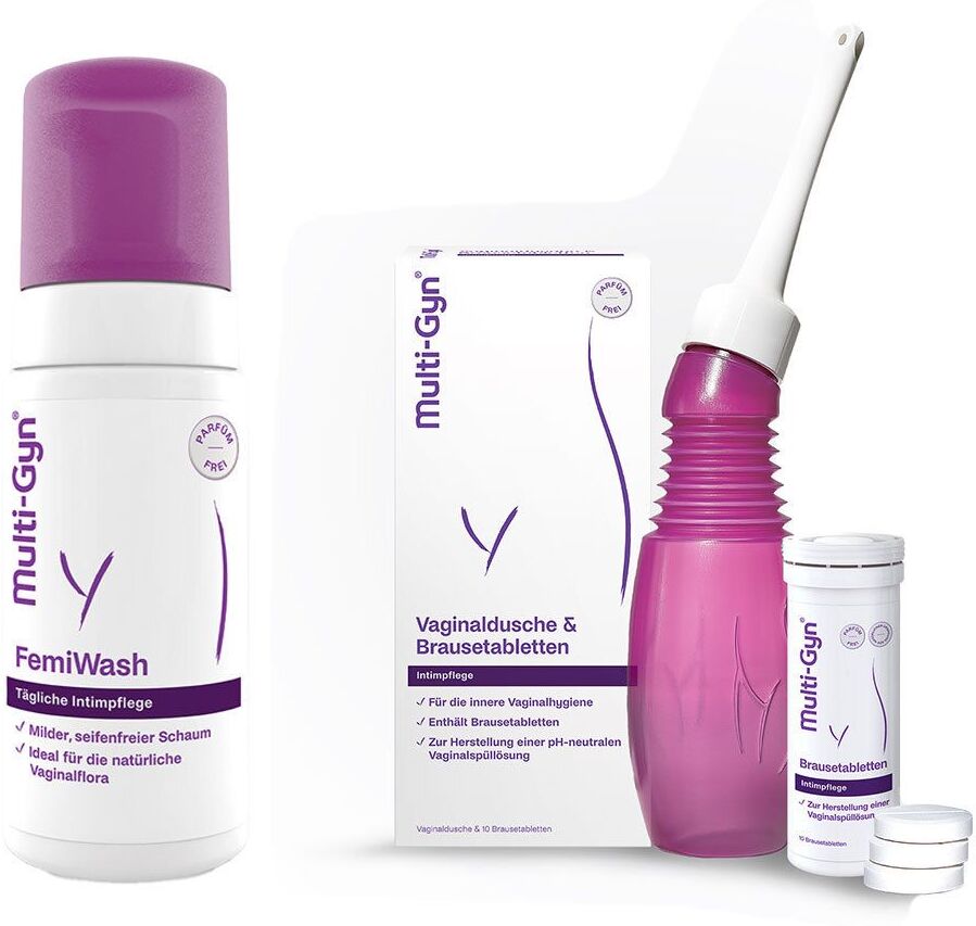 Multi-Gyn FemiWash Schaum & Vaginaldusche Kombipack Brausetabletten 1 St Set
