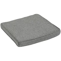 Sitzkissen Ninja aus Olefin-Stoff, klassisch für Gartenstühle, grau anthrazit, komfortabel 49x49x5 cm