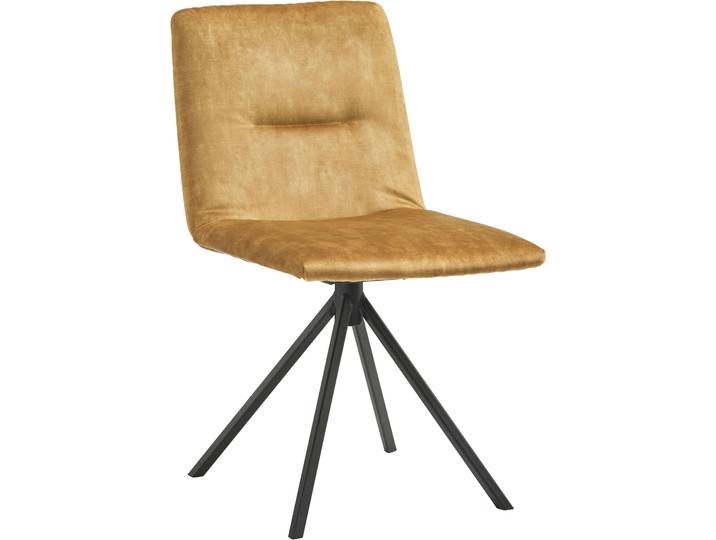 Polsterstuhl, Velours, Cognac, Höhe 88 cm, Nicht Drehbar, Musterring, JustB SP500