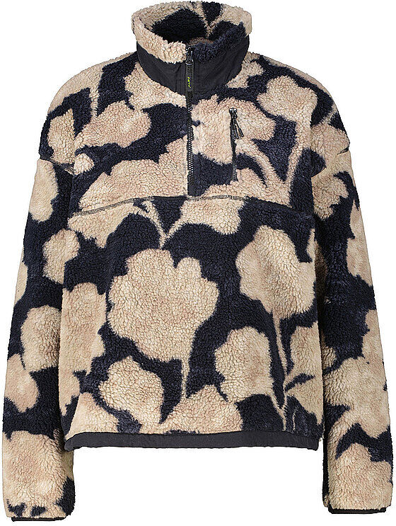 MERU Damen Fleecepullover Amiens Cropped Floral schwarz   34 W
