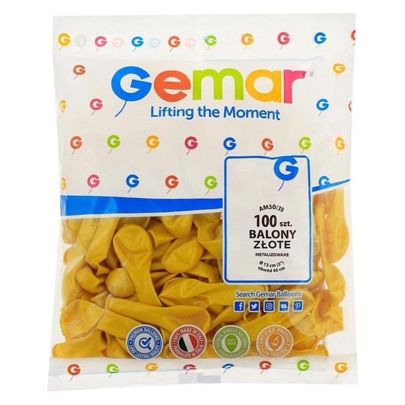 GoDan AM50 goldmetallische Luftballons (100x) (WIKR-962338)