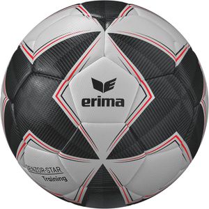 Erima Fußball Senzor-Star Training 2.0 FIFA Basic, 7192501, Größe 5, 430 Gramm, weiß/schwarz/rot, Trainingsball