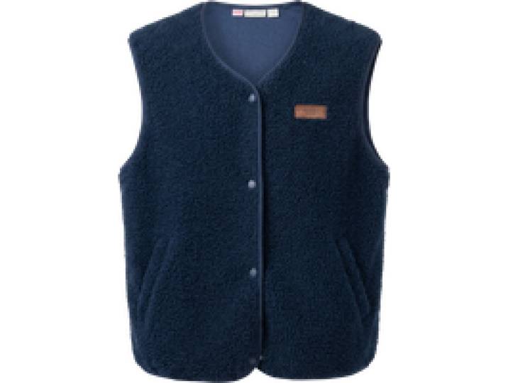 STRENESSE BLUE Gilet en sherpa polaire femme (bleu foncé, XL)