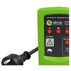 Elma Instruments, Multimeter, Steckerprüfgerät mit HFI-Funktionstest (Kabeltester)