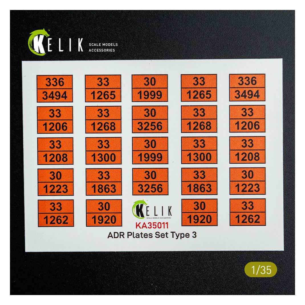 Kelik ADR Plates Set Type 2 - Decal for models (KA35011)