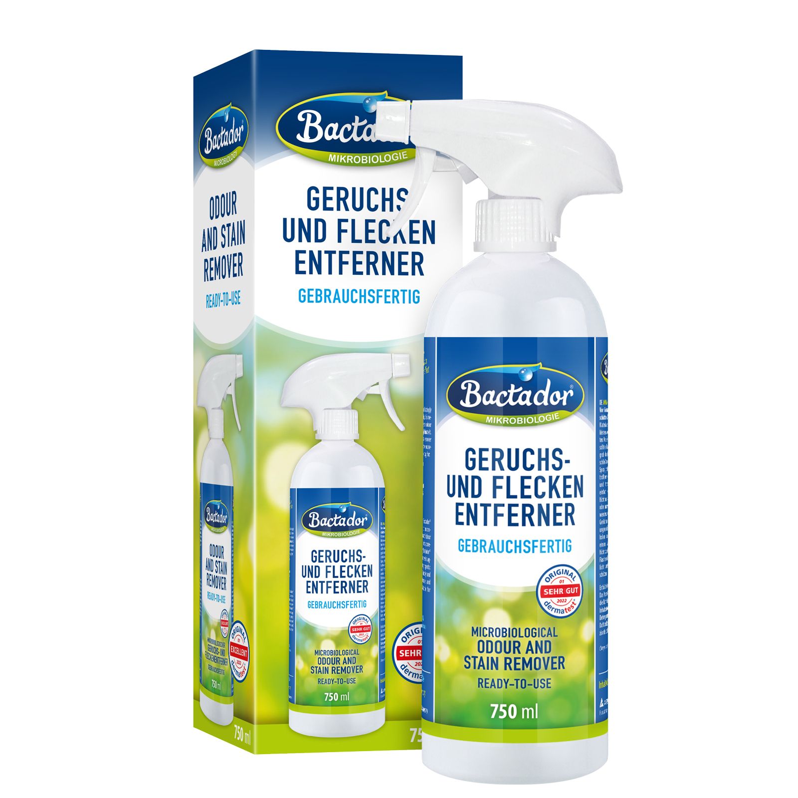 Bactador Geruchs- u.Fleckenentfern.mikrob.Spray 750 ml Spray