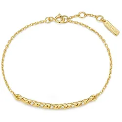 ANIA HAIE - BRACELET - RIPPLE JOY - Textured Chain - gold