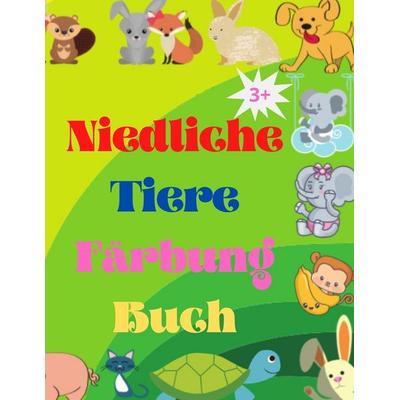 Niedliche Tiere Färbung Buch, Taschenbuch von Urtimud Uigres, Urtimud Uigres, 978-1-4477-9400-4